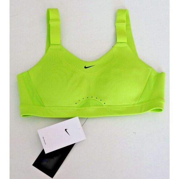 Nike DD0430 321 Women's Sz S (A-C) Neon Green High-Support Padded Sports Bra $68 - Picture 1 of 6